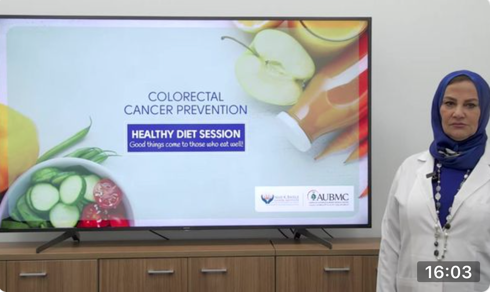 Good Things Come to Those Who Eat Well with Ms. Beydoun: Colorectal Cancer Prevention Month March