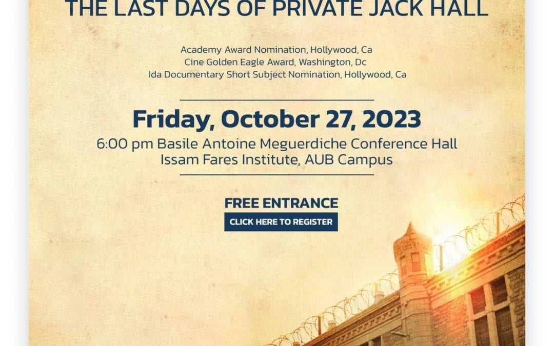 World Hospice and Palliative Care Day Movie: Prison Terminal, The Last Days of Private Jack Hall