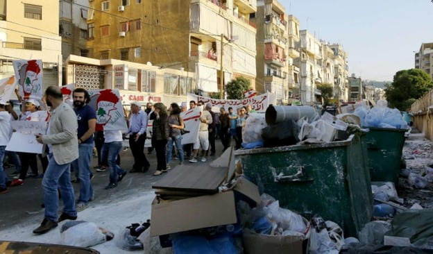 أزمة إدارة النفايات في بيروت