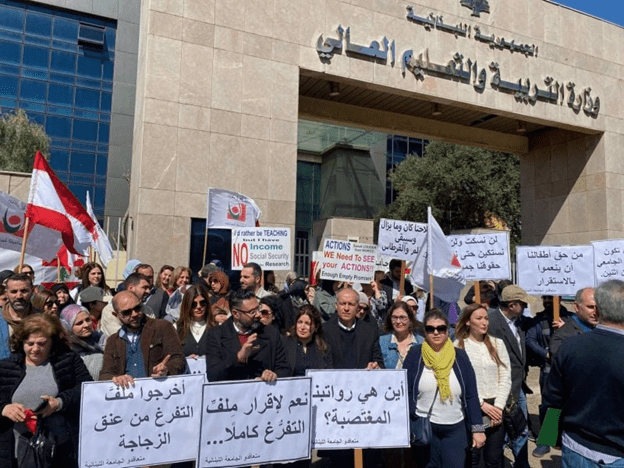Lebanese University Professors Demand Raising $2 Hourly Wage